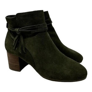 Violet and Red Jenna Suede Leather Booties